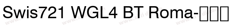 Swis721 WGL4 BT Roma字体转换
